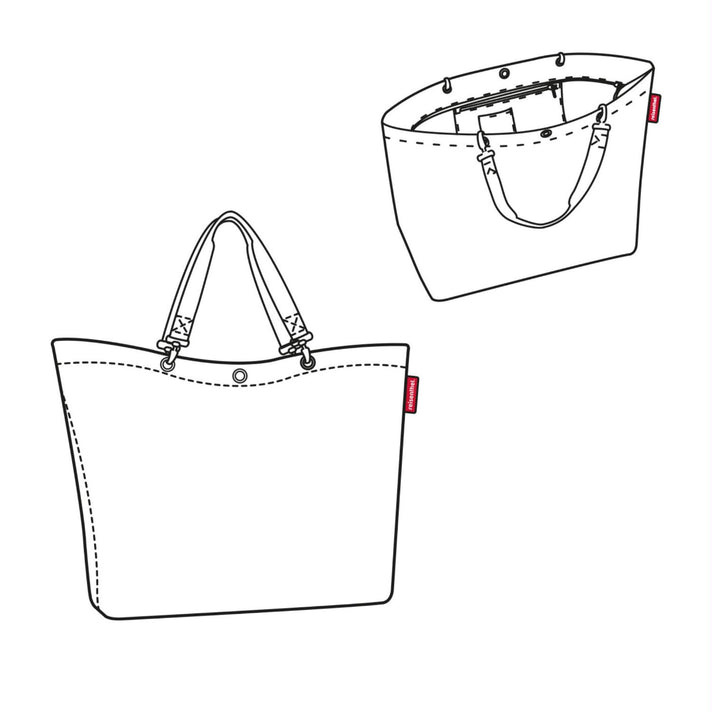 Reisenthel Tas Shopper XL ZU Twist Silver 7052 Reisenthel Tas Shopper XL ZU Twist Silver 7052