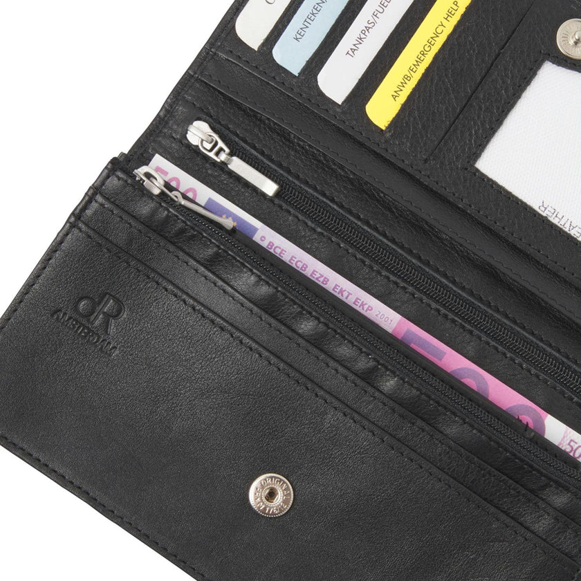 De Rooy Amsterdam Portemonnee 15105 Zwart