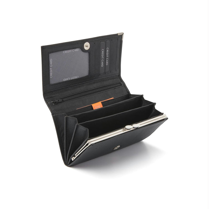 De Rooy Amsterdam Portemonnee 15112 Zwart De Rooy Amsterdam Portemonnee 15112 Zwart