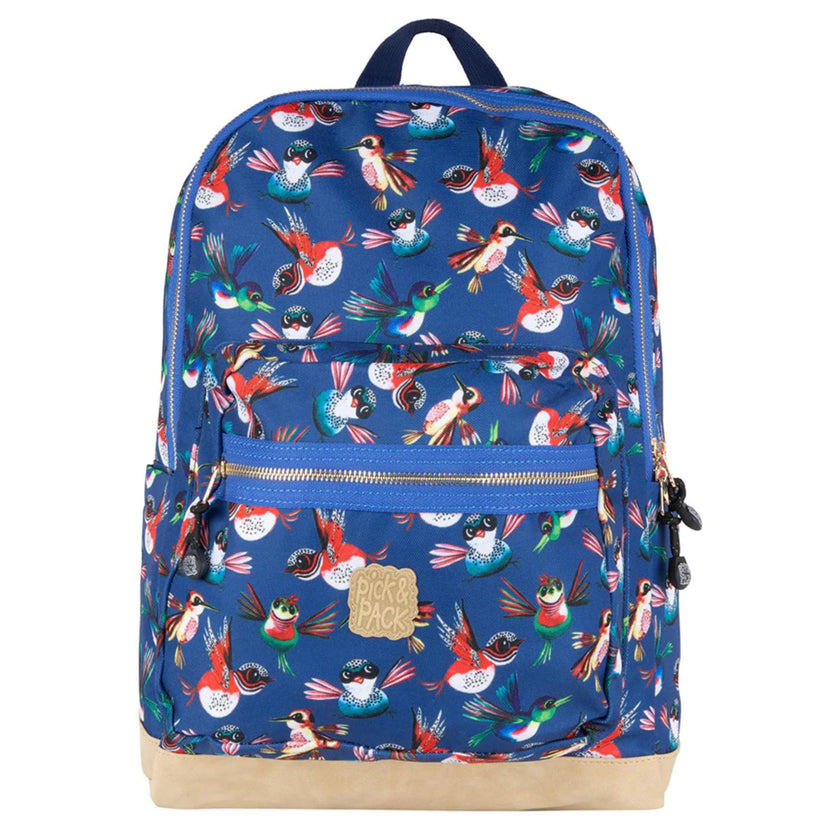 Pick&Pack Kinderrugzak PP20142 Birds M 14 Navy