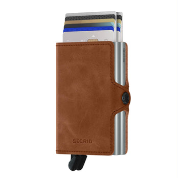 Secrid Pasjeshouder Twinwallet* Vintage Cognac/silver Secrid Pasjeshouder Twinwallet* Vintage Cognac/silver