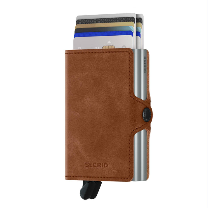 Secrid Pasjeshouder Twinwallet* Vintage Cognac/silver Secrid Pasjeshouder Twinwallet* Vintage Cognac/silver
