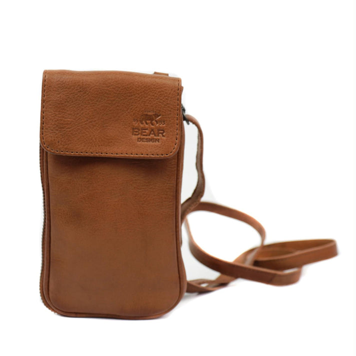 Bear Design Telefoontasje CP2106 Ahana Cognac Bear Design Telefoontasje CP2106 Ahana Cognac