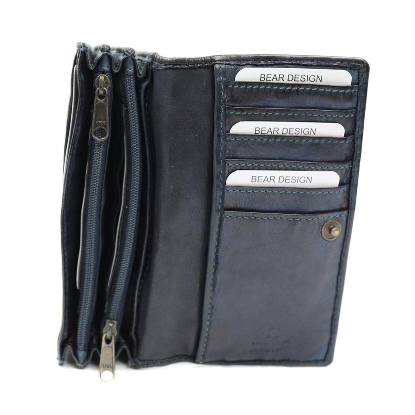 Bear Design Portemonnee CL782 Emma Blauw