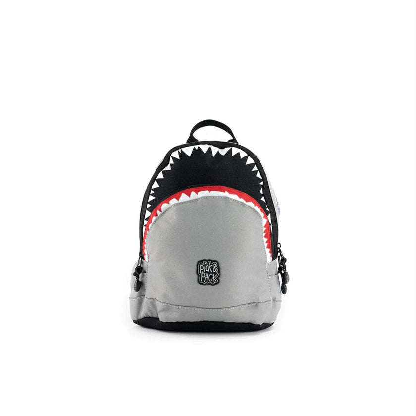 Pick&Pack Kinderrugzak PP961 Shark Shape S 02 Grey