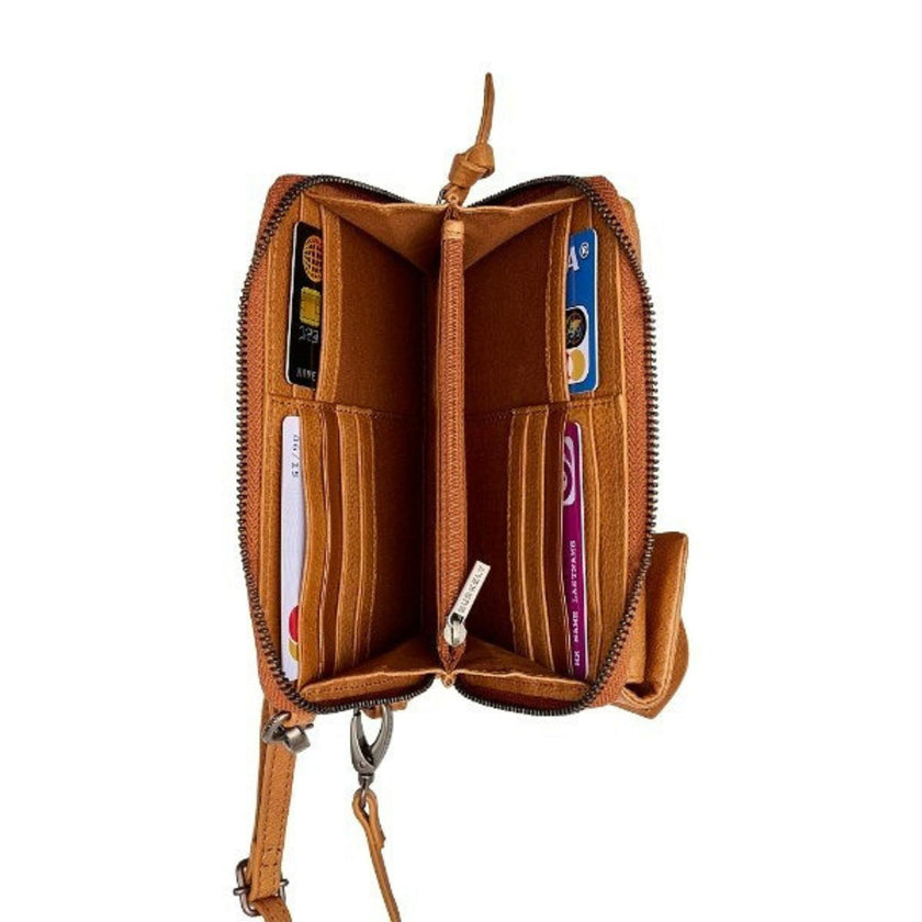 Burkely Telefoontasje 1000214 Phonewallet 24 Cognac