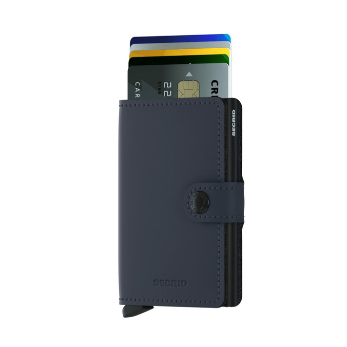Secrid Pasjeshouder Miniwallet Matte Nightblue Black Secrid Pasjeshouder Miniwallet Matte Nightblue Black