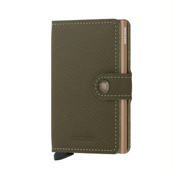Secrid Pasjeshouder Miniwallet* Saffiano Olive Secrid Pasjeshouder Miniwallet* Saffiano Olive