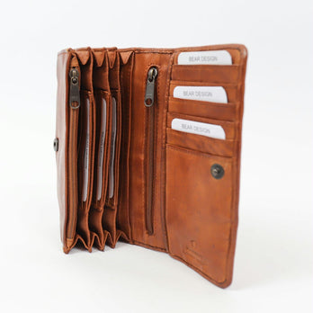 Bear Design Portemonnee CL9918 Noor Cognac Bear Design Portemonnee CL9918 Noor Cognac