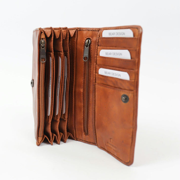 Bear Design Portemonnee CL9918 Noor Cognac Bear Design Portemonnee CL9918 Noor Cognac