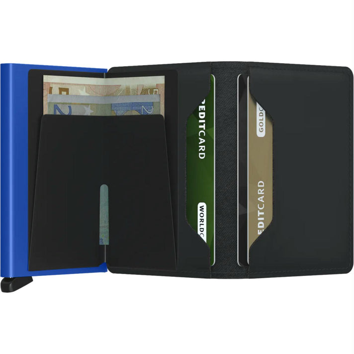 Secrid Pasjeshouder Slimwallet matte Black-Blue Secrid Pasjeshouder Slimwallet matte Black-Blue