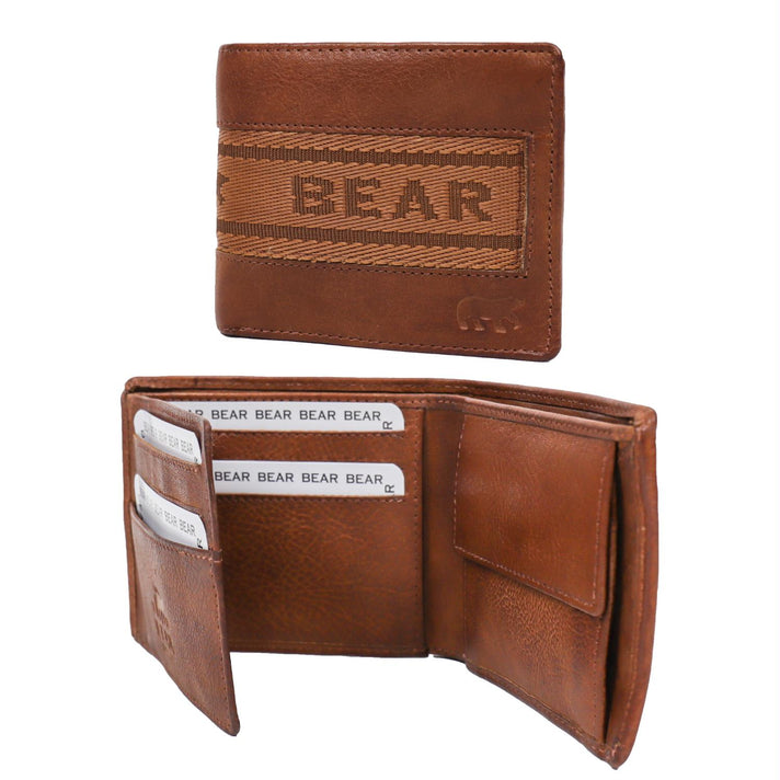 Bear Design Portemonnee CP8731* Tom Cognac Bear Design Portemonnee CP8731* Tom Cognac