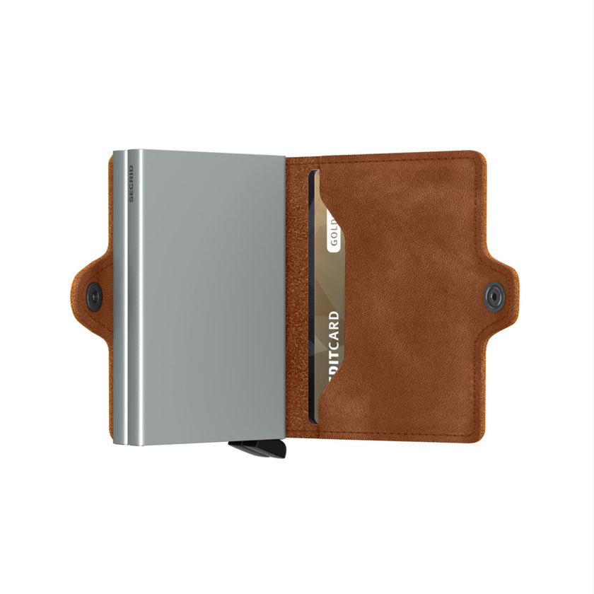 Secrid Pasjeshouder Twinwallet* Vintage Cognac/silver