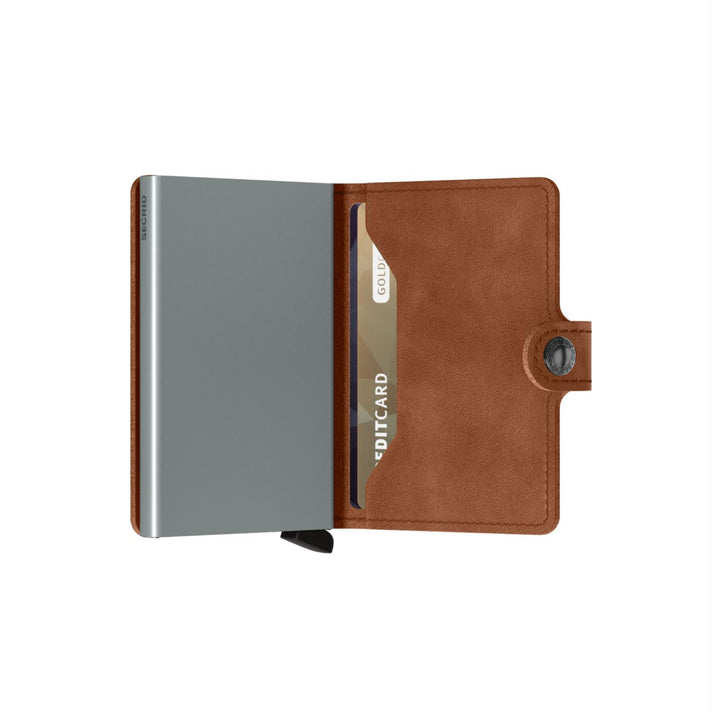 Secrid Pasjeshouder Miniwallet* Vintage Cognac Silver Secrid Pasjeshouder Miniwallet* Vintage Cognac Silver