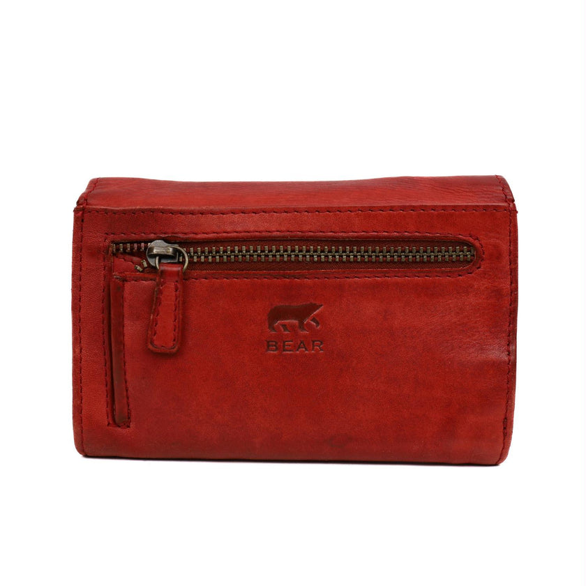 Bear Design Portemonnee CL15572 Flappie Rood