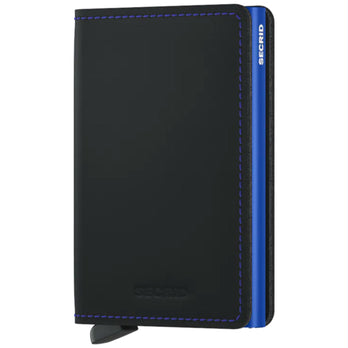 Secrid Pasjeshouder Slimwallet matte Black-Blue Secrid Pasjeshouder Slimwallet matte Black-Blue