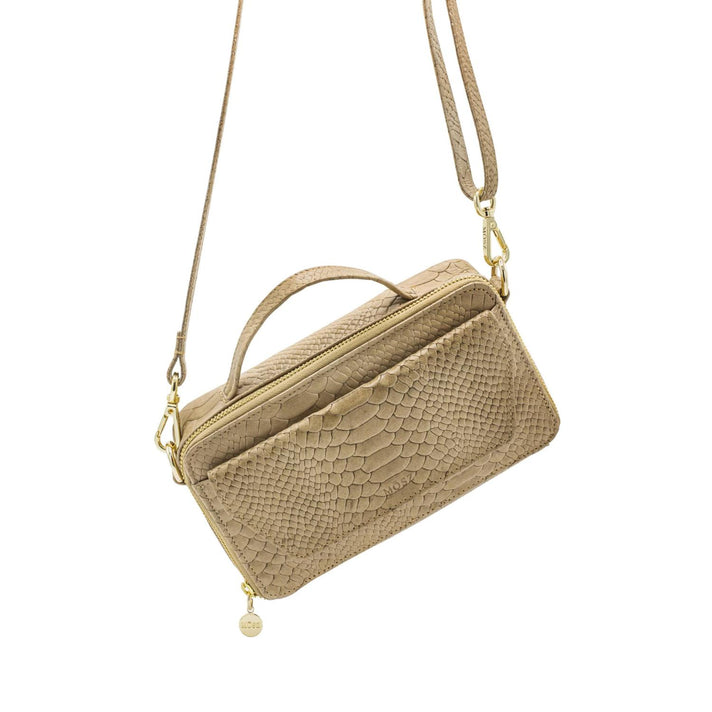 Mosz Tas Naomi Plain Jungle Taupe shiny light gold 20 Mosz Tas Naomi Plain Jungle Taupe shiny light gold 20