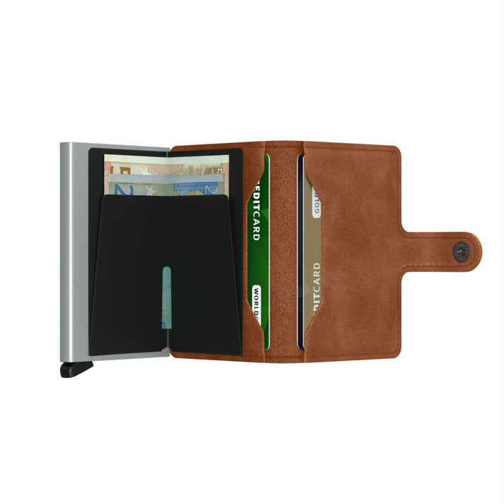 Secrid Pasjeshouder Miniwallet* Vintage Cognac Silver Secrid Pasjeshouder Miniwallet* Vintage Cognac Silver