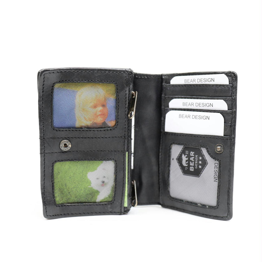 Bear Design Portemonnee CL16212 Nina Zwart