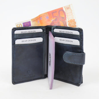 Bear Design Creditcard etui CL527 Vic Blauw Bear Design Creditcard etui CL527 Vic Blauw