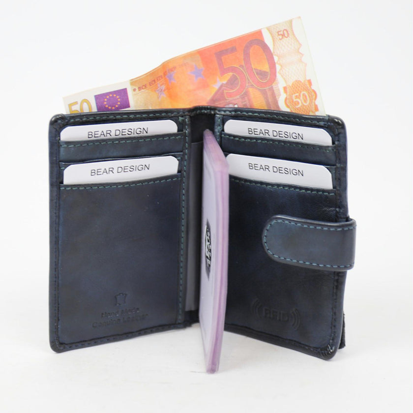 Bear Design Creditcard etui CL527 Vic Blauw
