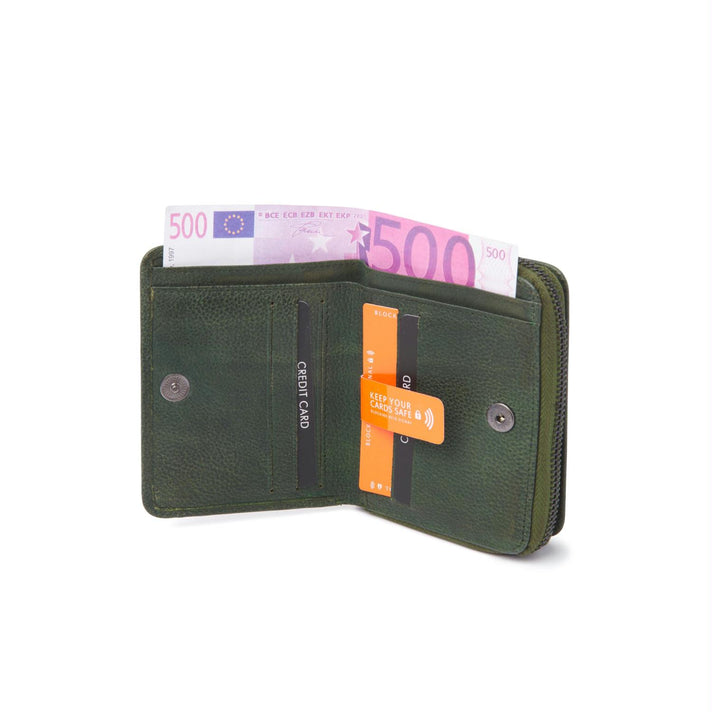 De Rooy Amsterdam Portemonnee 93165 Olive De Rooy Amsterdam Portemonnee 93165 Olive