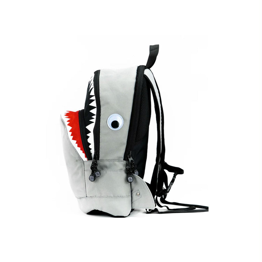 Pick&Pack Kinderrugzak PP963 M Shark Shape 02 Grey