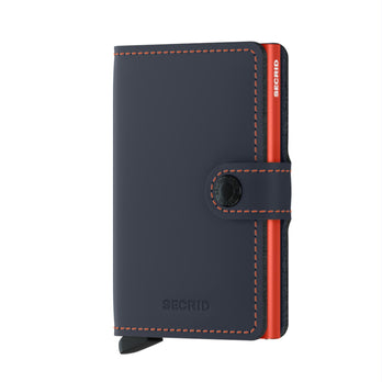 Secrid Pasjeshouder Miniwallet Matte Nightblue Orange Secrid Pasjeshouder Miniwallet Matte Nightblue Orange