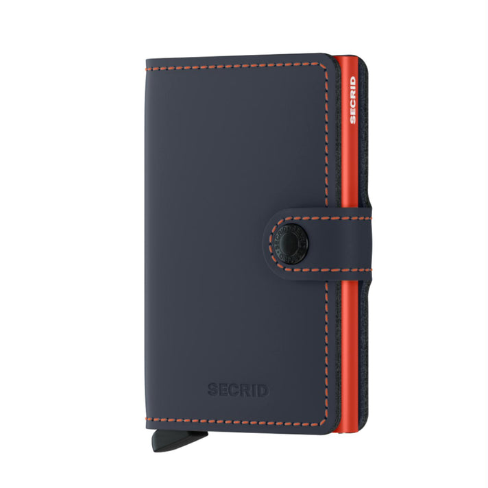 Secrid Pasjeshouder Miniwallet Matte Nightblue Orange Secrid Pasjeshouder Miniwallet Matte Nightblue Orange