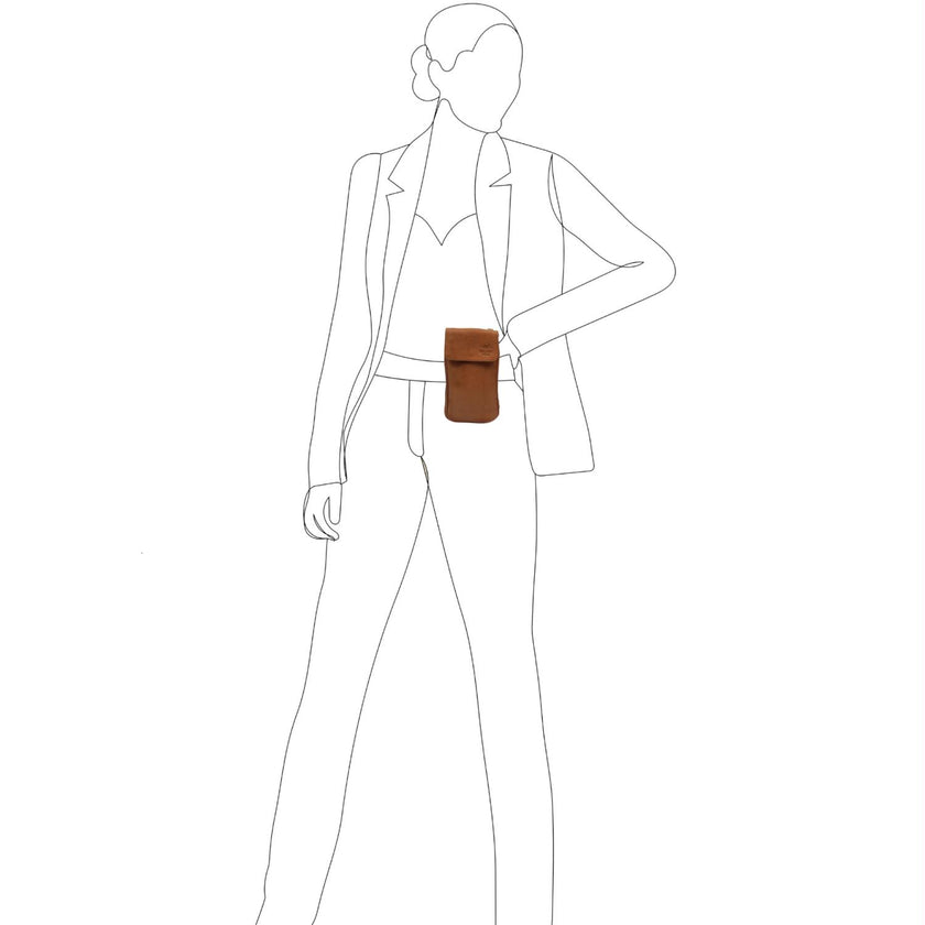 Bear Design Telefoontasje CP2106 Ahana Cognac