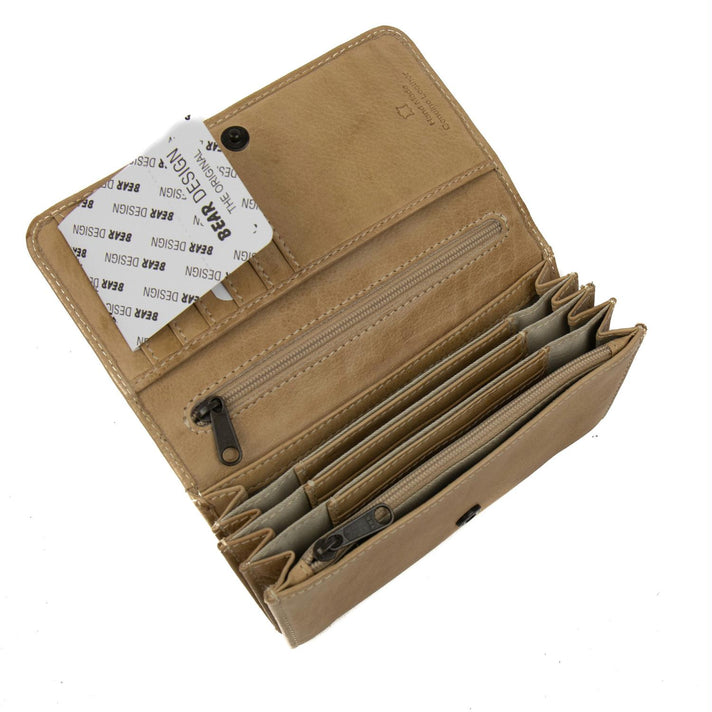 Bear Design Portemonnee CL9918 Noor Baltic Beige Bear Design Portemonnee CL9918 Noor Baltic Beige