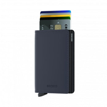 Secrid Pasjeshouder Slimwallet matte Nightblue Zwart