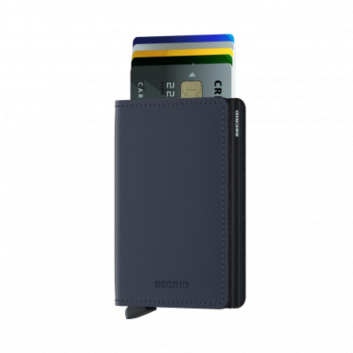 Secrid Pasjeshouder Slimwallet matte Nightblue Zwart Secrid Pasjeshouder Slimwallet matte Nightblue Zwart
