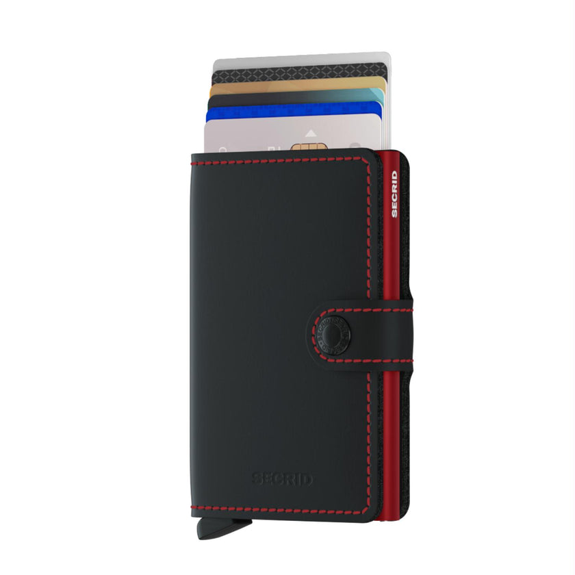 Secrid Pasjeshouder Miniwallet Matte Black-Red