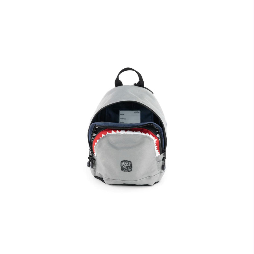 Pick&Pack Kinderrugzak PP961 Shark Shape S 02 Grey