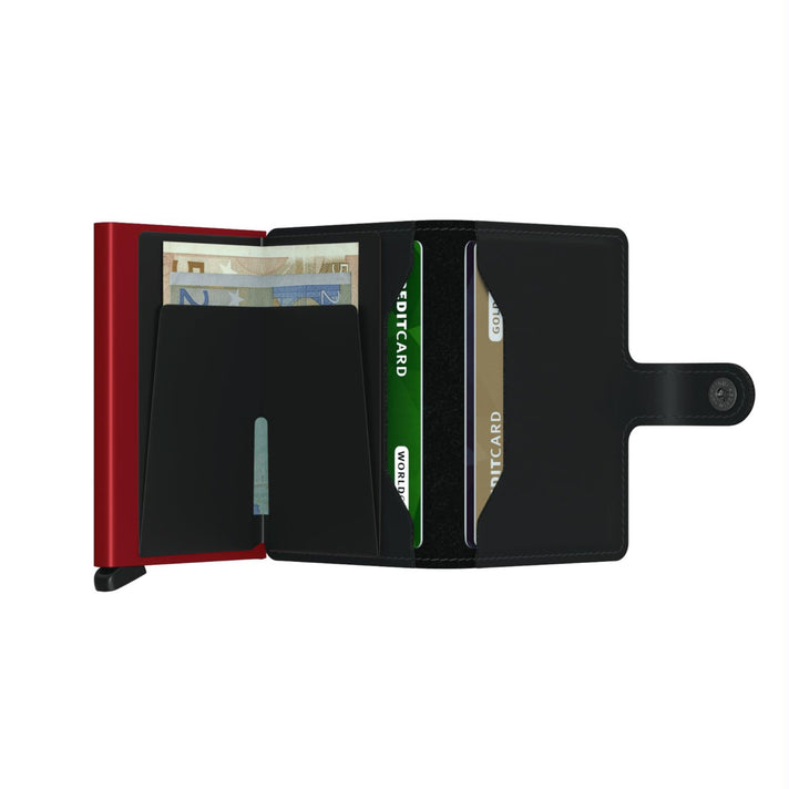 Secrid Pasjeshouder Miniwallet Matte Black-Red Secrid Pasjeshouder Miniwallet Matte Black-Red