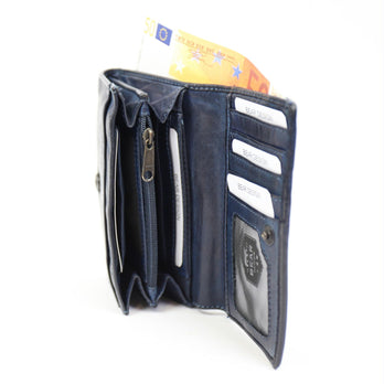 Bear Design Portemonnee CL15572 Flappie Blauw Bear Design Portemonnee CL15572 Flappie Blauw