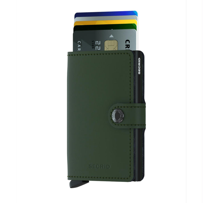 Secrid Pasjeshouder Miniwallet Matte Green-Black Secrid Pasjeshouder Miniwallet Matte Green-Black
