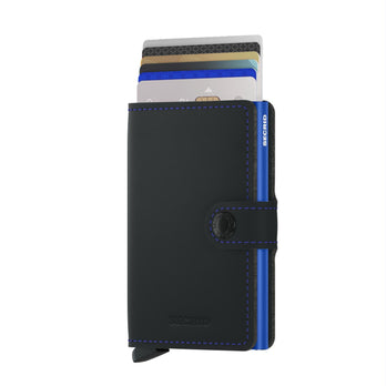 Secrid Pasjeshouder Miniwallet Matte Black Blue Secrid Pasjeshouder Miniwallet Matte Black Blue