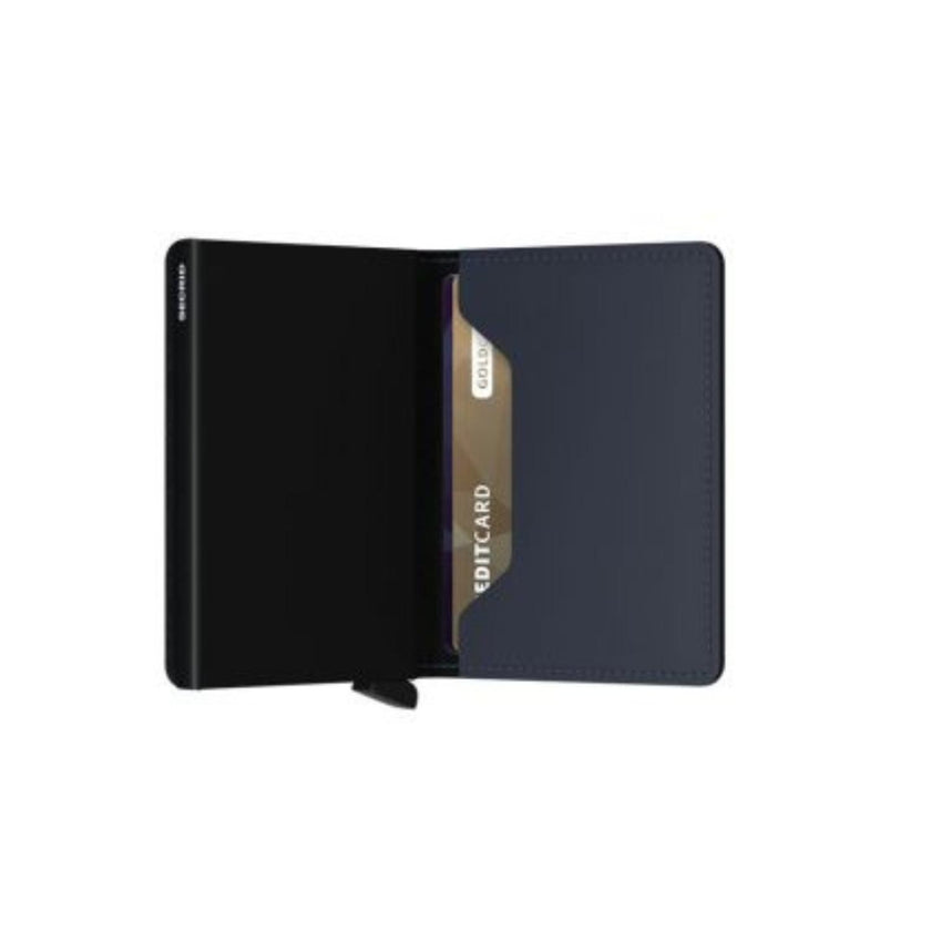 Secrid Pasjeshouder Slimwallet matte Nightblue Zwart