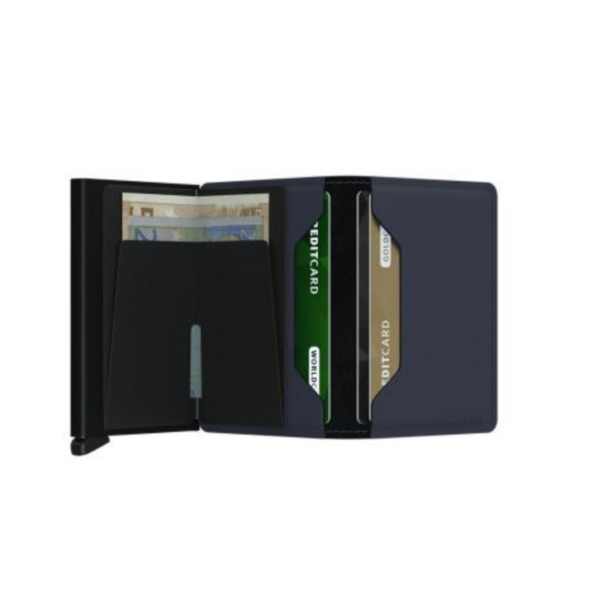 Secrid Pasjeshouder Slimwallet matte Nightblue Zwart