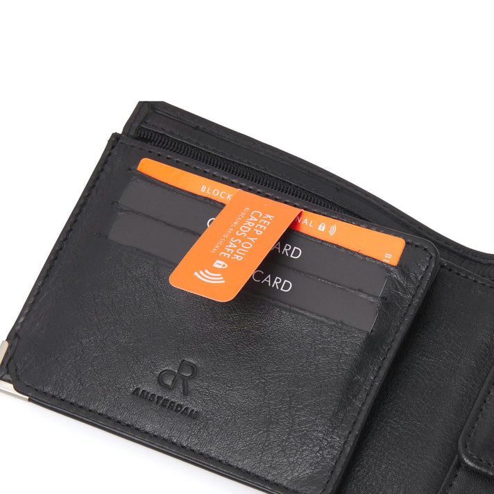 De Rooy Amsterdam Portemonnee 15584 Zwart De Rooy Amsterdam Portemonnee 15584 Zwart