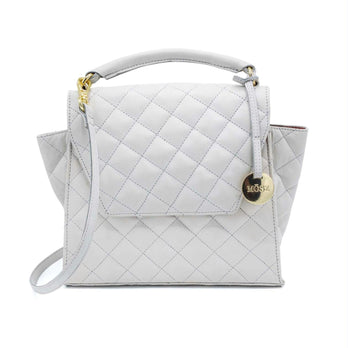 Mosz Tas Phoebe Quilted Off White shiny light gold 12