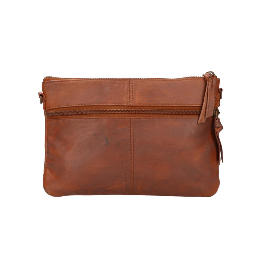 Pasveer Tas Top zipper Cognac