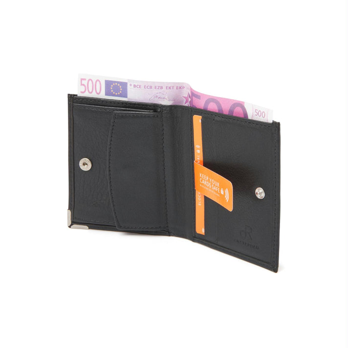 De Rooy Amsterdam Portemonnee 15577 Zwart De Rooy Amsterdam Portemonnee 15577 Zwart