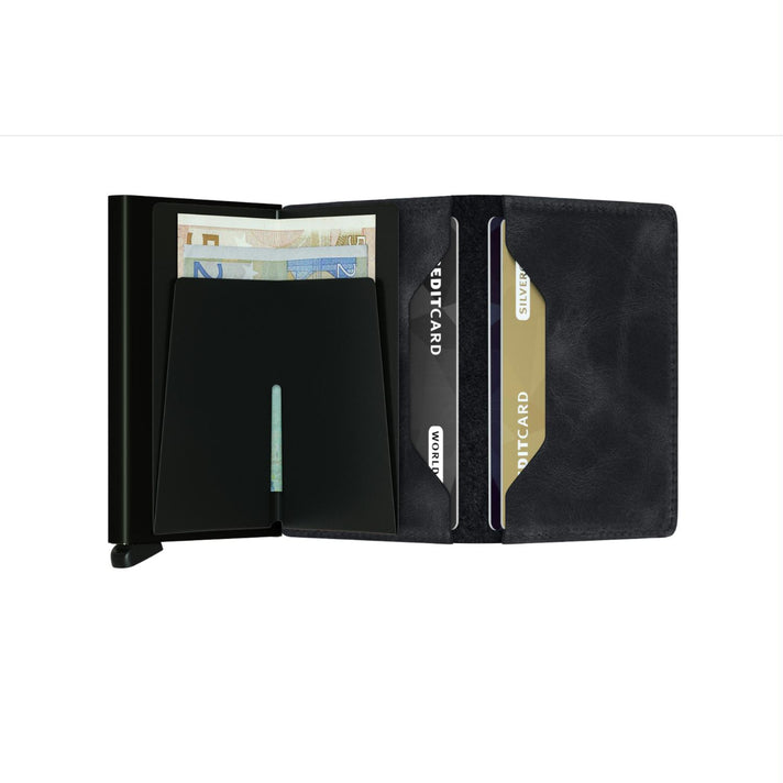 Secrid Pasjeshouder Slimwallet Vintage Black Secrid Pasjeshouder Slimwallet Vintage Black