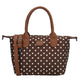 Charm Tas 20777 Buckingham Stippen Wit-donkerbruin 1291