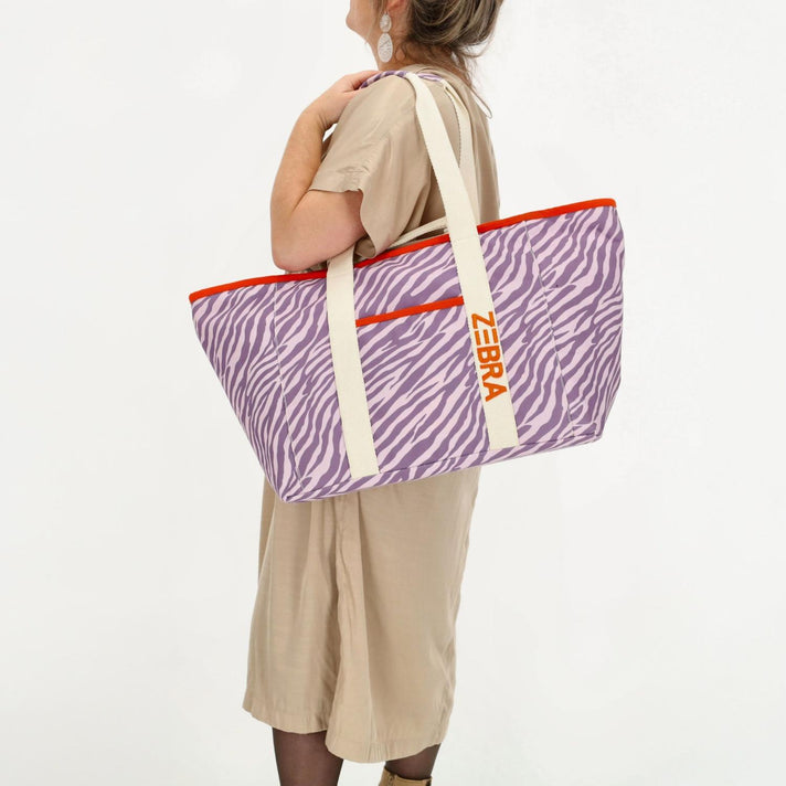 Zebra Trends Strandtas W00761 Elise Lila Zebra 262
