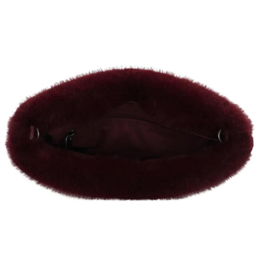 Zebra Trends Tas 23896 Fur Emma Bordo rood 007