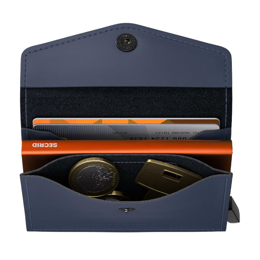 Secrid Envelope wallet Envelope wallet matte Nightblue-orange